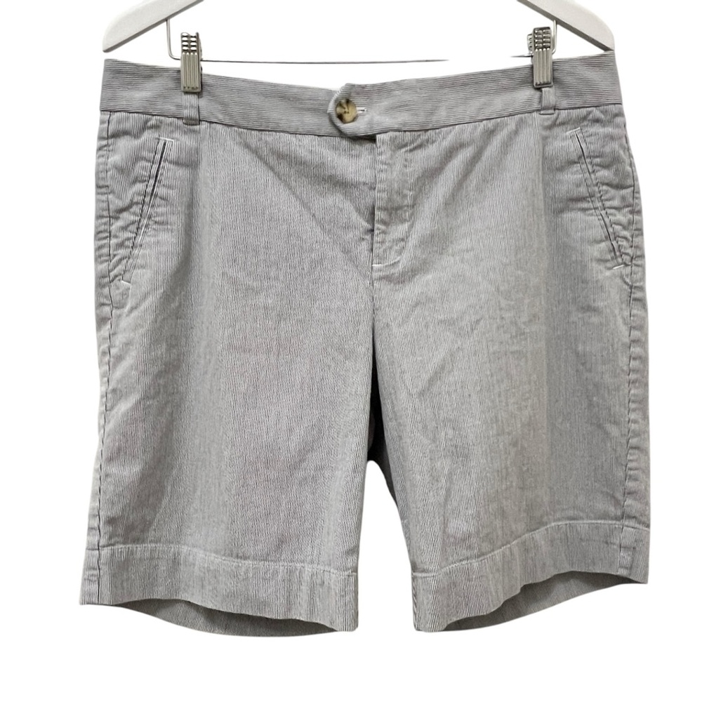 DOCKERS blue and white striped Bermuda shorts 14